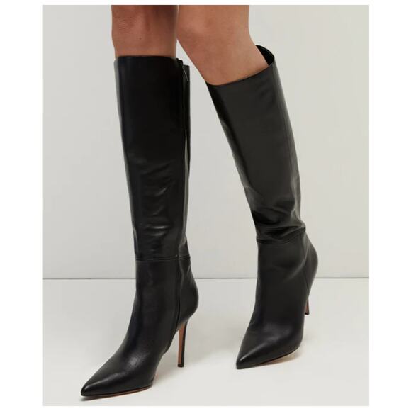 Veronica Beard Women's Lisa Pointed Toe High Heel Boots Black NIB 698 Sz 6.5 - Picture 1 of 11